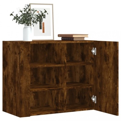 vidaXL Dulap de perete, stejar fumuriu, 75x35x60 cm, lemn prelucrat 848427 foto