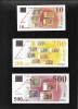 Rar! Franta Set 10 + 200 + 500 euro 1998 specimen promovare euro, Europa