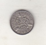 bnk mnd Anglia Marea Britanie 3 pence 1933 argint