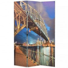 Paravan de camera pliabil, 120 x 180 cm, Sydney Harbour Bridge foto