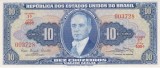 Bancnota Brazilia 10 Cruzeiros (1961) - P167a UNC ( vezi descriere )