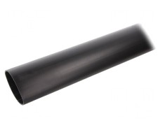 Manșon termocontractabil 40mm cu adeziv negru 1m