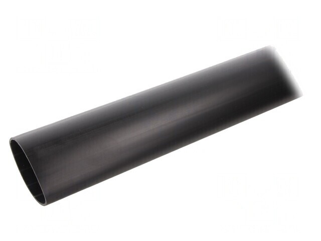 Manșon termocontractabil 40mm cu adeziv negru 1m