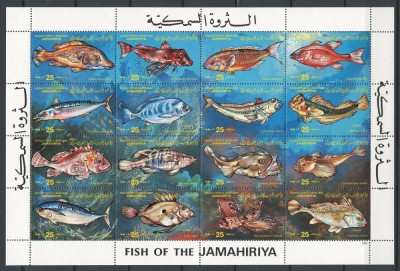Libia 1983 Mi 1138/53 bloc MNH - Pesti foto