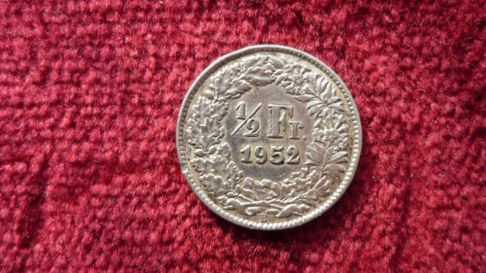 1/2 FRANCI 1952 ARGINT *****