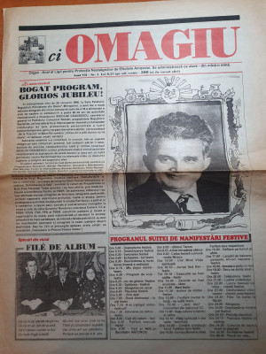 ziarul omagiu anul VII,nr 1-a 78 aniversare a zilei de nastere a lui n.ceausescu foto