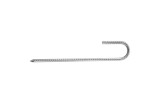 Set 12 ancore cort tip &quot;J&quot;, cuie fixare cort, otel vopsit argintiu, 300x40x8 mm, Oem
