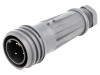 Conector circular tata BULGIN IP68, 3 pini, 18A 600V, Montare Cablu, Filet Exterior