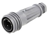 Mufă Circulară cu 3 Pini Filet Exterior