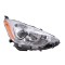 Far TOYOTA PRIUS c (NHP10), 12.2011-2014, TYC, fata, partea dreapta, Tip=USA; tip bec H11+HB3+W5W; manual; Omologare: SAE;