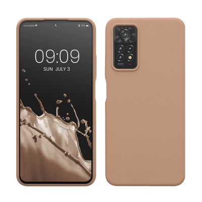 Husa kwmobile pentru Xiaomi Redmi Note 11 Pro/Redmi Note 11 Pro 5G/Redmi Note 12 Pro , Silicon, Maro, 57373.246 foto