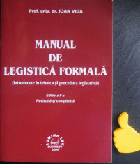 Manual de legistica formala Ioan Vida foto