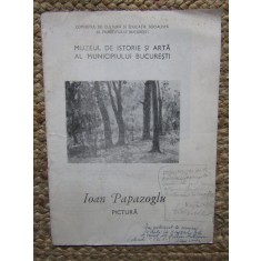 CATALOG DE EXPOZITIE - IOAN PAPAZOGLU , PICTURA