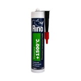 Etanșeizant RINO Negru, Rezistent la 1500&deg;C, Tub 310ml, pentru Etanșare