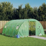 VidaXL Seră cu cadru din oțel, verde, 16 m&sup2;, 4x4x2 m