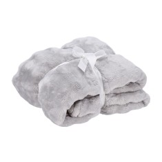 Patura textil gri 130 x 160 cm
