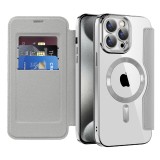 Husa iPhone 15 Pro Max Asteroid GSM SmartMag Book Case, gri