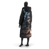 Geaca dama neagra cu print oversize GF010