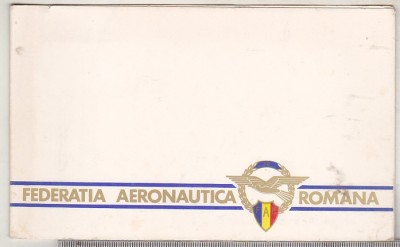 bnk cp Felicitare - Federatia Aeronautica Romana foto