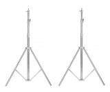 Cumpara ieftin Set 2x Trepied stativ foto cu filet universal 1 4 si 3 8, inaltime maxima 285 cm, rezistenta maxima 10 kg, Dactylion