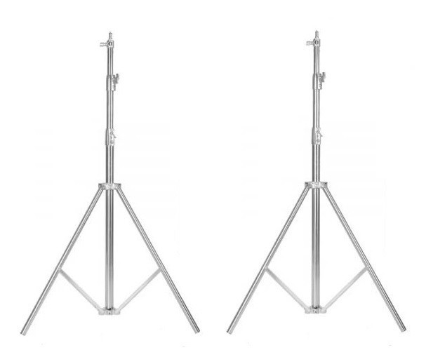Set 2x Trepied stativ foto cu filet universal 1 4 si 3 8, inaltime maxima 285 cm, rezistenta maxima 10 kg