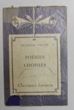 FRANCOIS VILLON - POESIES CHOISIES , 1960