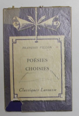 FRANCOIS VILLON - POESIES CHOISIES , 1960 foto