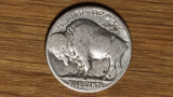 SUA USA 5 Cents 1936 &quot;Buffalo Nickel&quot; - moneda de colectie - Bizon / Indian