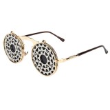 Ochelari de Soare, Zamo&Acirc;&reg;, Steampunk, Flip Flop Gear, Protectie UV400, Model Rotund, Rama Aurie, Len