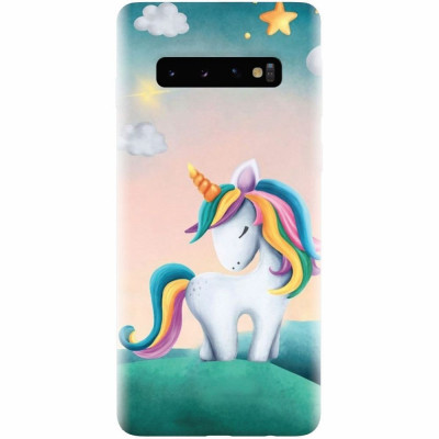 Husa silicon personalizata pentru Samsung Galaxy S10, Magic Unicorn foto