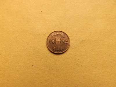 Germania 1 Reichspfennig / Pfennig 1924 A foto