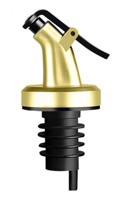 Dop cu picurator pentru sticle, cu capac, plastic, negru foto