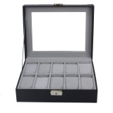 Cumpara ieftin Caseta pentru 10 ceasuri Black Carbon - WZ3447