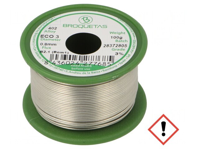 S&acirc;rmă de Lipit Fără Plumb 0,8mm 100g