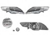 Far Ford Mondeo (Ba7), 03.2007-02.2015, fata, Stanga+Dreapta, cu LED-uri pozitie; H9; manual; negru, transparent; tuning;