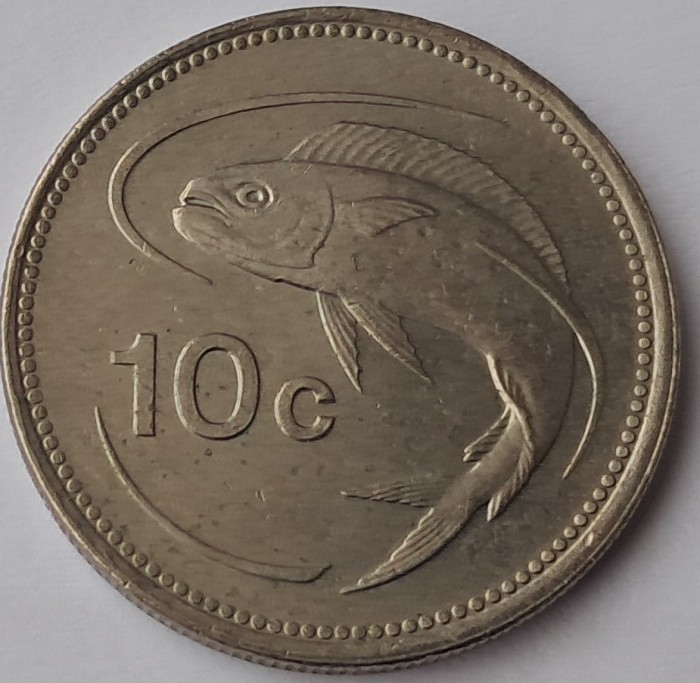 Malta, 10 Cents 1998