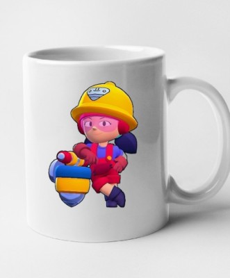 Cana alba personalizata Brawl Star - Jacky, INOVATIX&amp;reg;. 330 ml foto