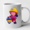 Cana alba personalizata Brawl Star - Jacky, INOVATIX&reg;. 330 ml