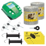 Pachet de bază gard electric 2000 m, 4,5&nbsp;Joule, pentru animale sălbatice