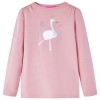 Tricou pentru copii cu m&acirc;neci lungi, roz deschis, 92 13689, vidaXL