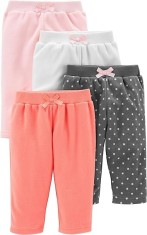 Set 4 pantaloni pentru fetite Simple Joys by Carter s baby-girls, Marimea 24M (24 luni) - OUTLET