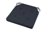 Cumpara ieftin Perna De Scaun Velcro Duo Antracit/Gri 38x38cm, Culoare Antracit/Gri, 100% Bumbac