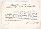 Bnk div Invitatie conferire titlu Doctor honoris causa Mohammad Reza Pahlavi