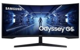 Monitor Gaming VA LED Samsung 34inch LC34G55TWWPXEN, WQHD (3440 x 1440), HDMI, DisplayPort, AMD FreeSync, Ecran Curbat, 165 Hz, 1 ms (Negru)