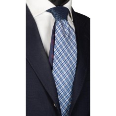 Cravată mătase cu nod &icirc;n contrast N2313, model unicat