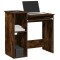 vidaXL Birou cu rafturi, stejar fumuriu, 84x40x78 cm, lemn compozit 860449