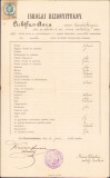 HST A1835 Certificat școlar 1895 Oravița