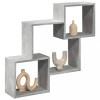 VidaXL Dulap de perete, gri beton, 78x18x71 cm, lemn prelucrat 854808