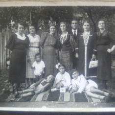 Foto grup cu copii// tip CP, 1937