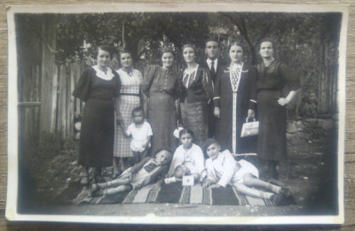 Foto grup cu copii// tip CP, 1937 foto
